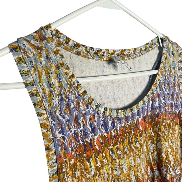 ANTHROPOLOGIE Daily Practice Purple Motiff Treasure Dress Womens XL Sleeveless - Picture 2 of 8